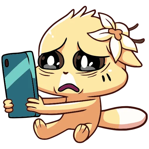 😰 Эмодзи «Бисквит и Ванилька вместе навсегда» для Telegram