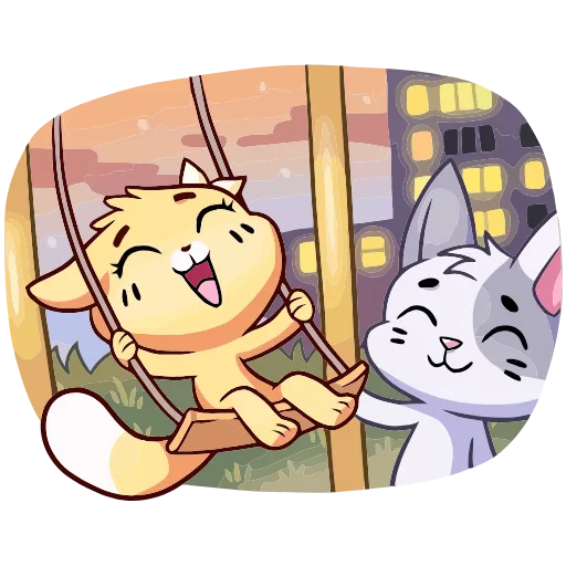 😊 Эмодзи «Бисквит и Ванилька вместе навсегда» для Telegram