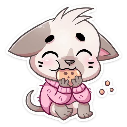 🍪 Стикер «Бисквит в свитере но без надписей» для Telegram