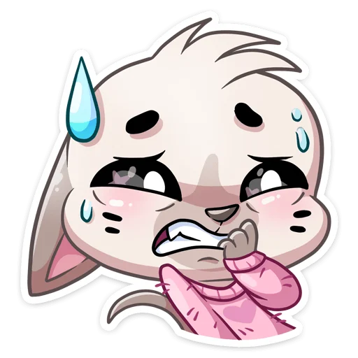 😬 Стикер «Бисквит в свитере но без надписей» для Telegram