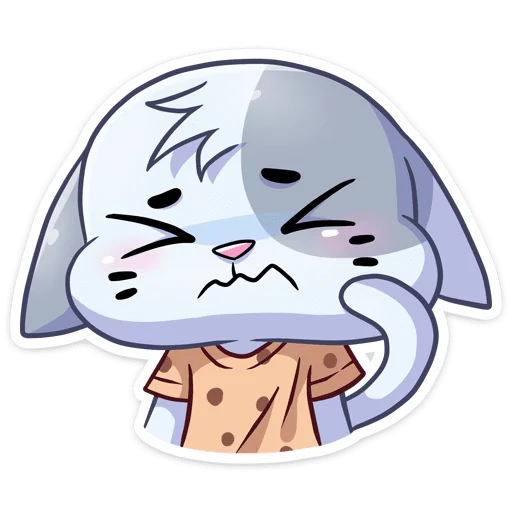 😢 Стикер «Бисквитное печенье без надписей» для Telegram