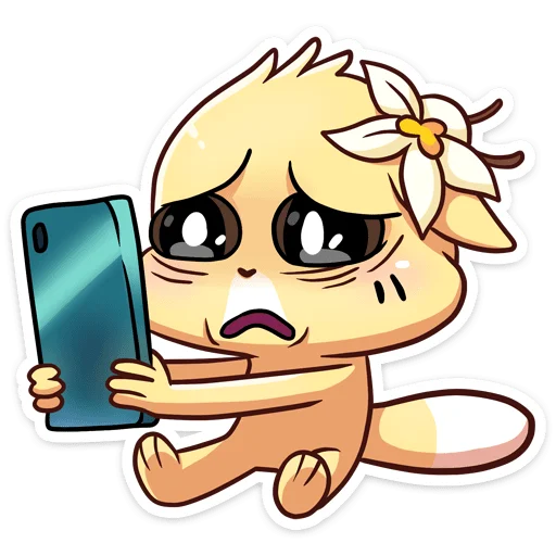 😨 Стикер «Бисквит и Ванилька вместе навсегда» для Telegram