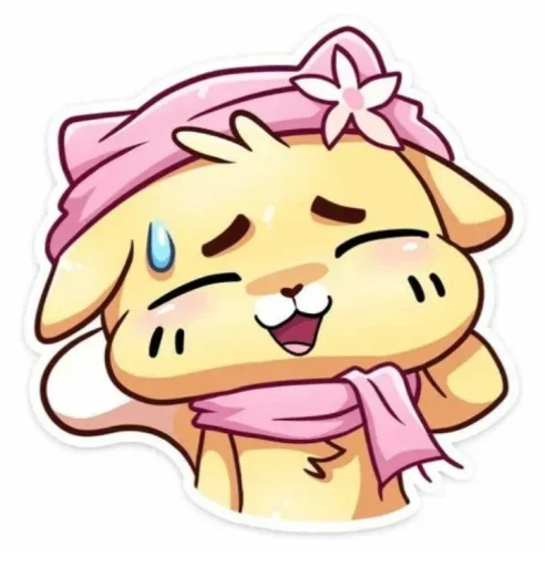 🤩 Стикер «Бисквит и Ванилька» для Telegram