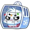 Стикер 47 Новогодний Бисквит