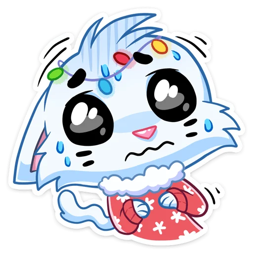😢 Стикер «Новогодний Бисквит без надписей» для Telegram