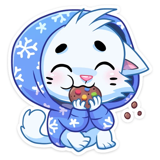 🍪 Стикер «Новогодний Бисквит без надписей» для Telegram