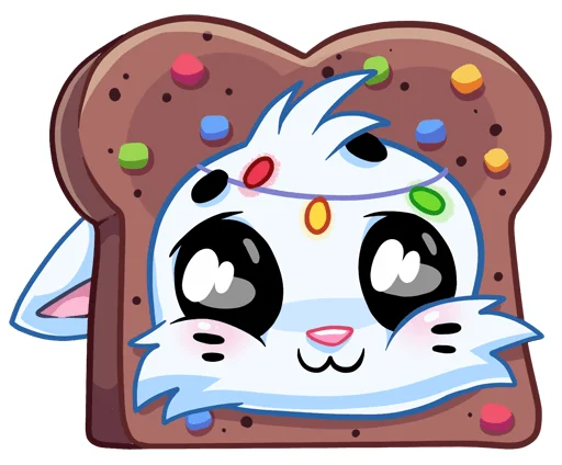 🍞 Стикер «Новогодний Бисквит без надписей» для Telegram