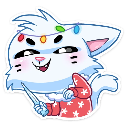 😈 Стикер «Новогодний Бисквит без надписей» для Telegram