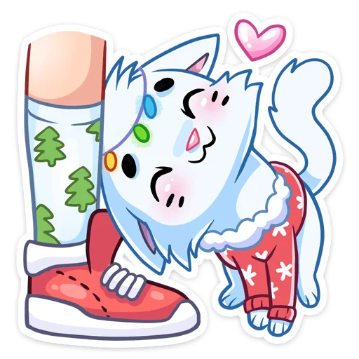 ☺ Стикер «Новогодний Бисквит без надписей» для Telegram