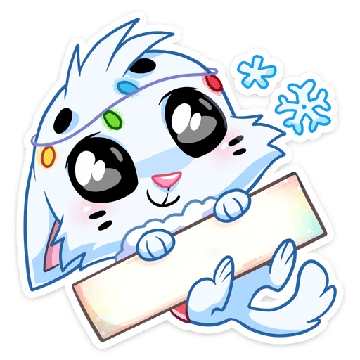 👍 Стикер «Новогодний Бисквит без надписей» для Telegram