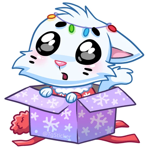 🎁 Стикер «Новогодний Бисквит без надписей» для Telegram