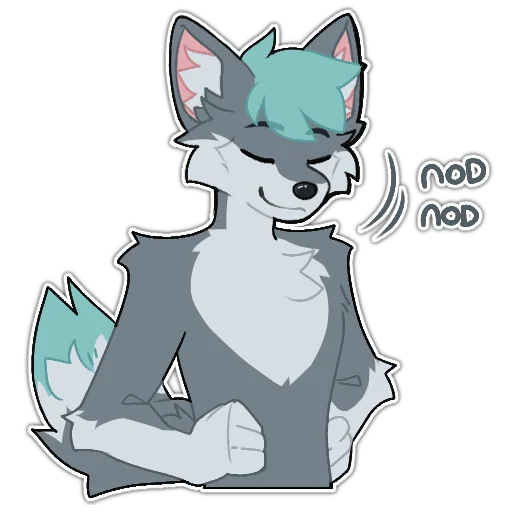 👌 Стикер «Rix (Wolfdog & Dogzilla)» для Telegram