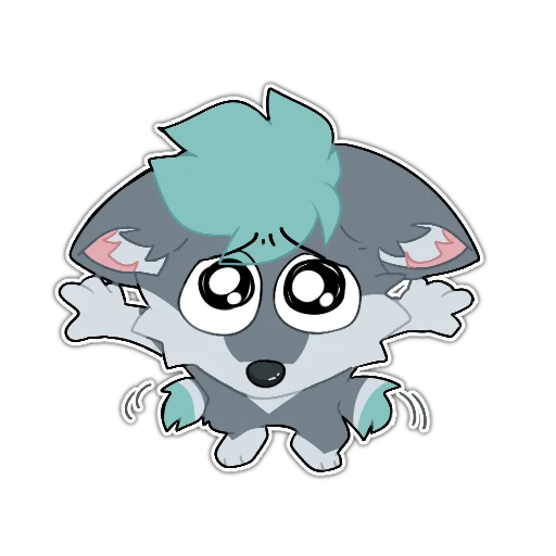 🥺 Стикер «Rix (Wolfdog & Dogzilla)» для Telegram