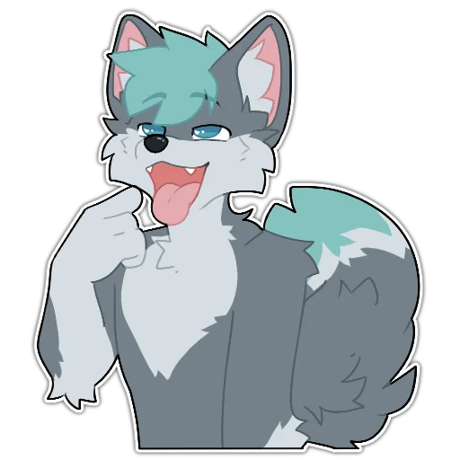 🍽️ Стикер «Rix (Wolfdog & Dogzilla)» для Telegram