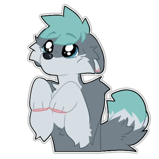 🥺 Стикер «Rix (Wolfdog & Dogzilla)» для Telegram