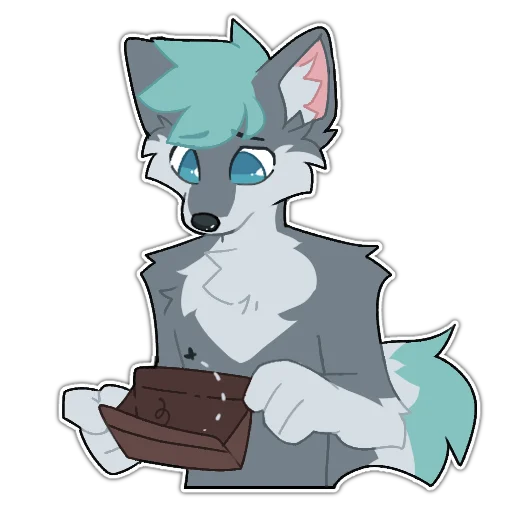 💸 Стикер «Rix (Wolfdog & Dogzilla)» для Telegram