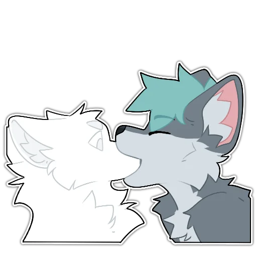 😚 Стикер «Rix (Wolfdog & Dogzilla)» для Telegram