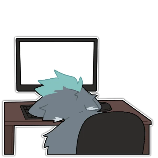 🪦 Стикер «Rix (Wolfdog & Dogzilla)» для Telegram