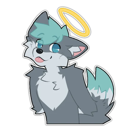 😇 Стикер «Rix (Wolfdog & Dogzilla)» для Telegram