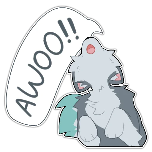 🐺 Стикер «Rix (Wolfdog & Dogzilla)» для Telegram