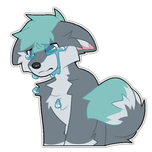 😢 Стикер «Rix (Wolfdog & Dogzilla)» для Telegram