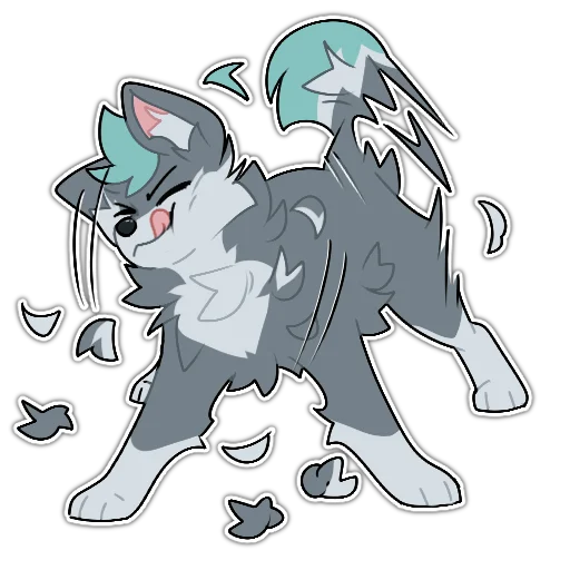 🐶 Стикер «Rix (Wolfdog & Dogzilla)» для Telegram
