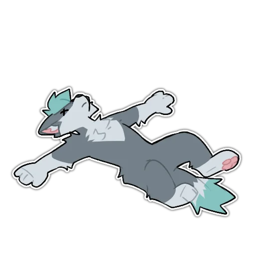 😵 Стикер «Rix (Wolfdog & Dogzilla)» для Telegram