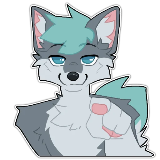 🫵 Стикер «Rix (Wolfdog & Dogzilla)» для Telegram