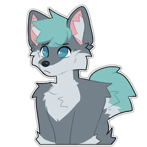 🙁 Стикер «Rix (Wolfdog & Dogzilla)» для Telegram