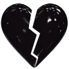 💔 Эмодзи «黑色的 ?» для Telegram