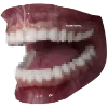 🦷 Эмодзи «黑色的 ?» для Telegram