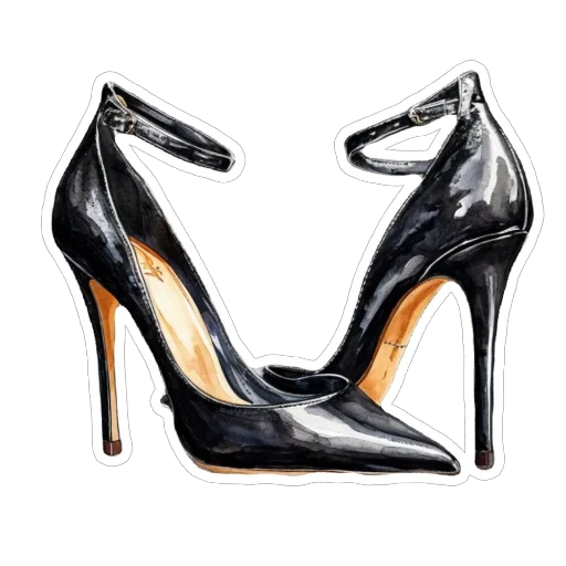 👠 Стикер «Black» для Telegram