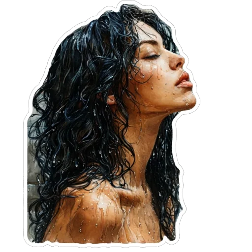 🚿 Стикер «Black» для Telegram