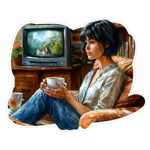 📺 Стикер «Black» для Telegram
