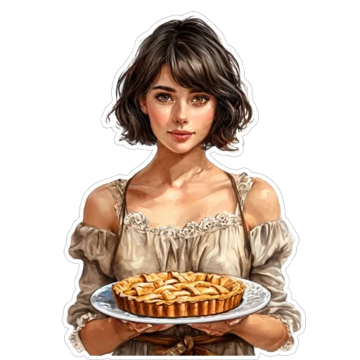 🥧 Стикер «Black» для Telegram