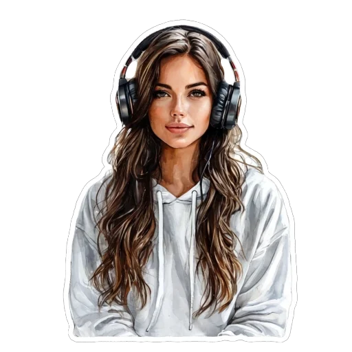 🎧 Стикер «Black» для Telegram