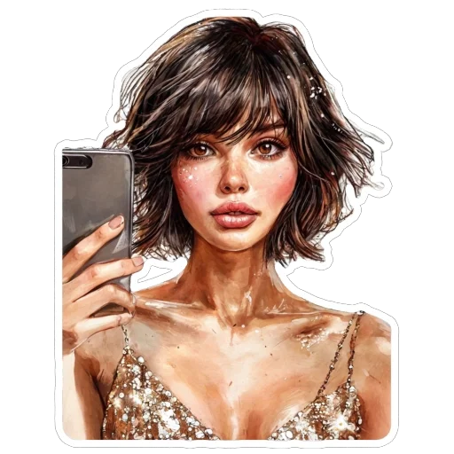 🤳 Стикер «Black» для Telegram