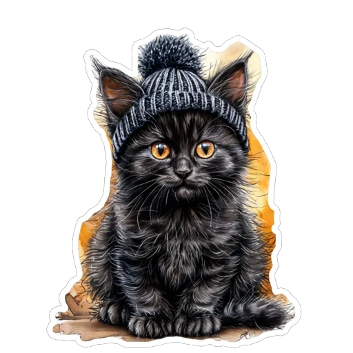 🐱 Стикер «Black» для Telegram