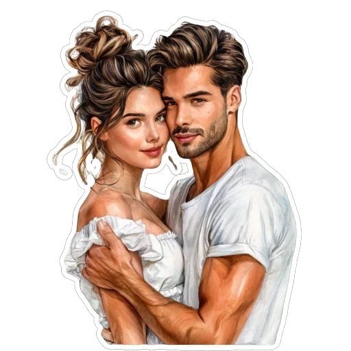 ❤ Стикер «Black» для Telegram