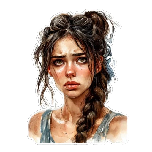 😕 Стикер «Black» для Telegram