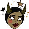 Стикер 5 Black And Gold