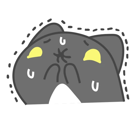 😢 Стикер «Black Capoo» для Telegram