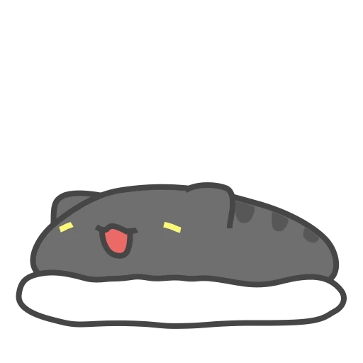😴 Стикер «Black Capoo» для Telegram