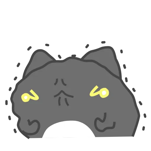 😥 Стикер «Black Capoo» для Telegram