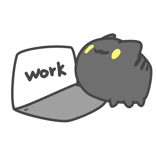 💻 Стикер «Black Capoo» для Telegram