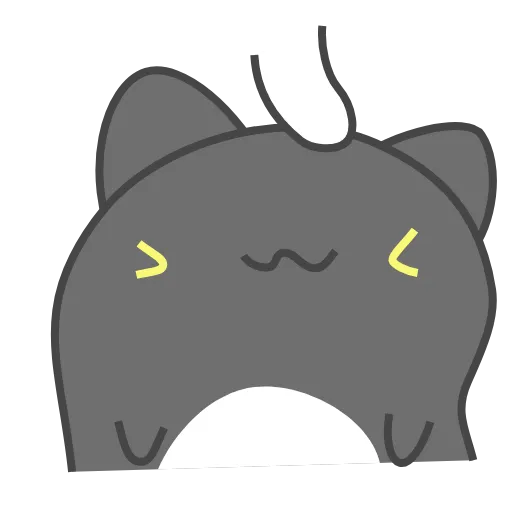 🥰 Стикер «Black Capoo» для Telegram