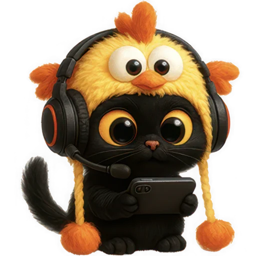 📱 Стикер «Чикен киса» для Telegram