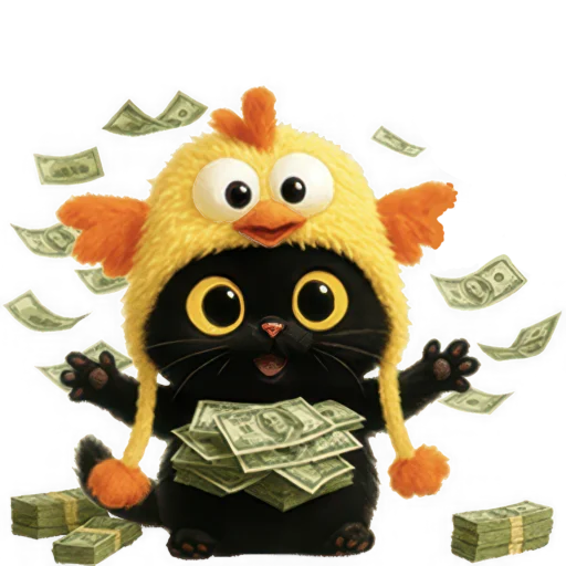 💸 Стикер «Чикен киса» для Telegram