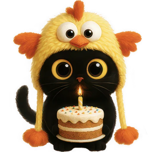 🎂 Стикер «Чикен киса» для Telegram