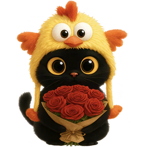 💐 Стикер «Чикен киса» для Telegram